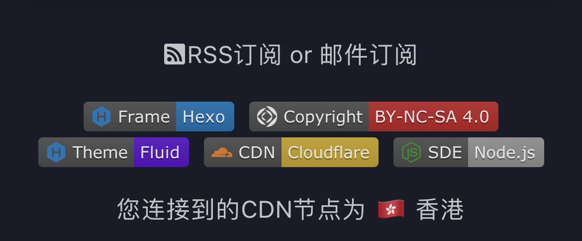 博客显示当前Cloudflare CDN节点